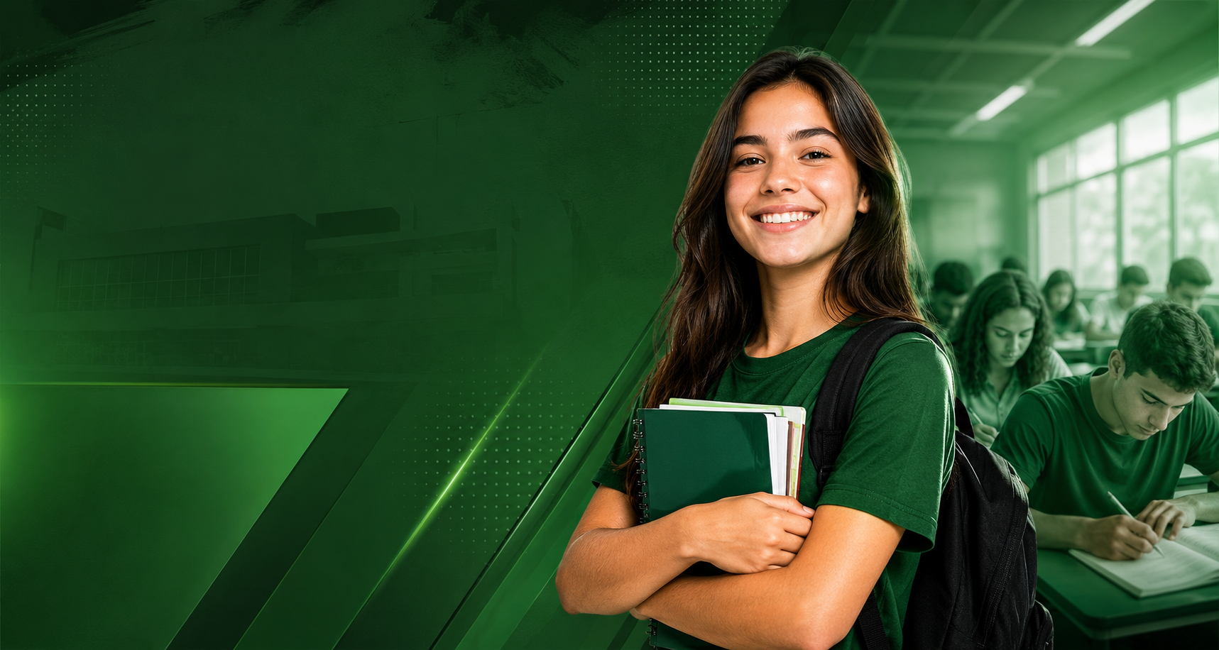 Alunos em sala de aula no curso preparatório GEM